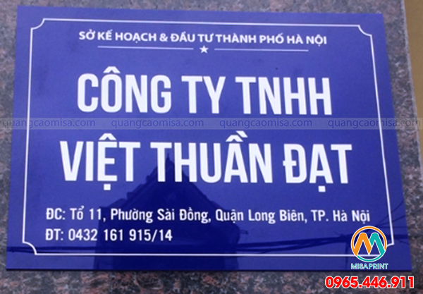 Làm biển tên công ty tại Vinh, Nghệ An